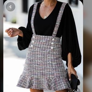 VICI Tweed Overall Skirt